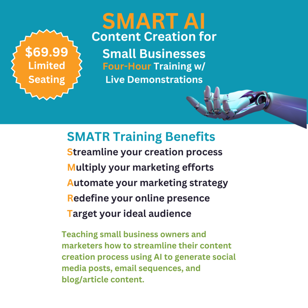 SMART AI Content Creation Training for Small Businesses